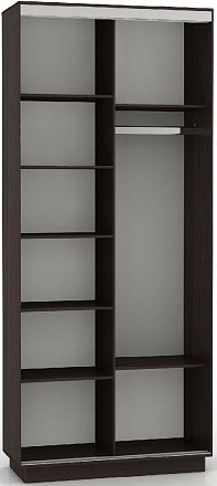 Шкаф-Купе Фиджи Лайт Венге/Белфорт (Ш-1100 х В-2100 х Г-540 мм)