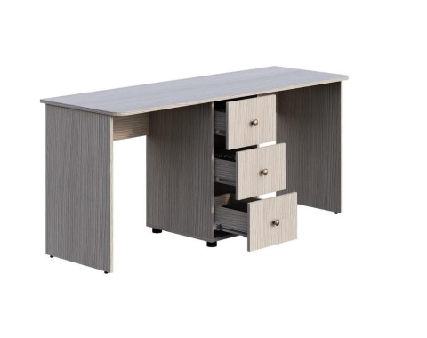 Стол Прямой Двухсторонний Мийа-3 СТ-014 Ясень Шимо Светлый(Ш-1646 х В-735 х Г-555 мм)