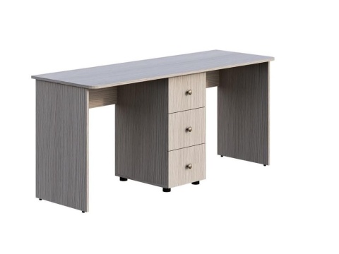 Стол Прямой Двухсторонний Мийа-3 СТ-014 Ясень Шимо Светлый(Ш-1646 х В-735 х Г-555 мм)