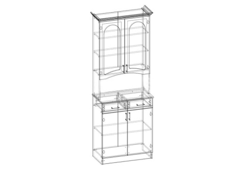 Буфет Констанция 2-х створчатый белый
