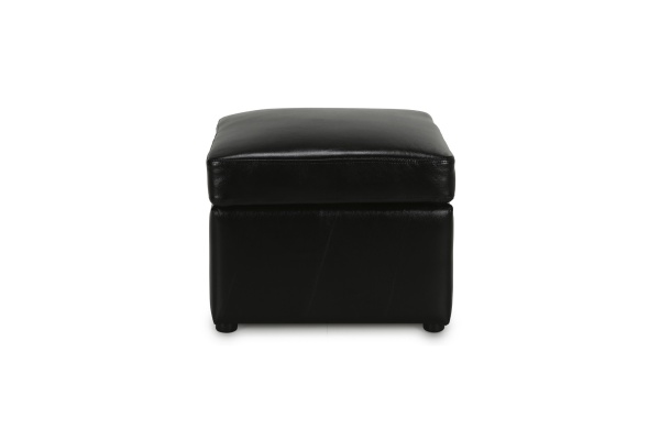 Пуф Квин экокожа черная
