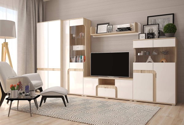 Гостиная Марсель (Ш-2600 х В-1850 х Г-360 мм)Разные Цвета
