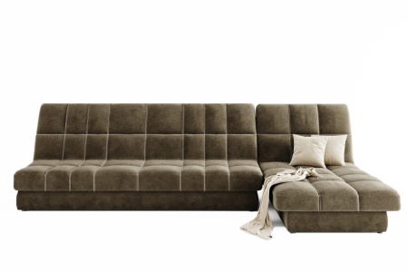 Диван Угловой Ханна с Оттоманкой и Ножками-Кубышками (Ш-2900 х В-940 х Г-1500 мм)