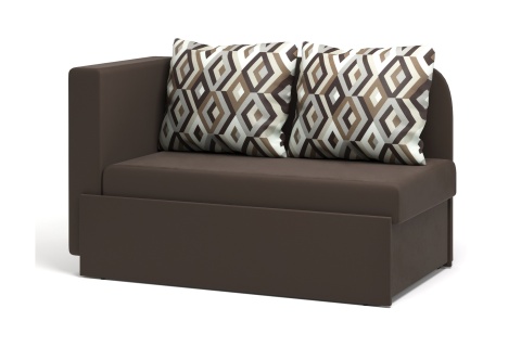 Кушетка еврософа Кларис коричневая